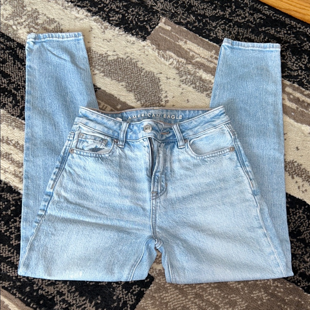 American Eagle Outfitters Sky Blue High Rise Jeans